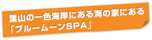 葉山の一色海岸にある海の家にある「ブルームーンSPA」